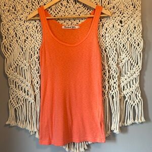 Michael Stars Supima Cotton/MicroModal Orange Tank Top Shirt